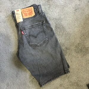 Levi's Charcoal Denim Jean Shorts